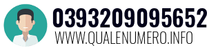 Numero di telefono 0393209095652 0393209095652