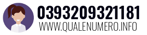 Numero di telefono 0393209321181 0393209321181