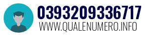 Numero di telefono 0393209336717 0393209336717