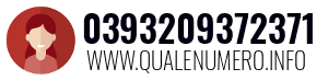 Numero di telefono 0393209372371 0393209372371