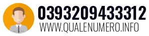Numero di telefono 0393209433312 0393209433312