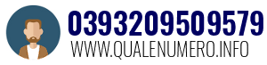 Numero di telefono 0393209509579 0393209509579