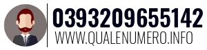 Numero di telefono 0393209655142 0393209655142