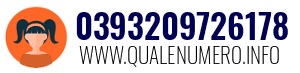 Numero di telefono 0393209726178 0393209726178