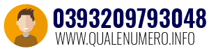 Numero di telefono 0393209793048 0393209793048