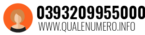 Numero di telefono 0393209955000 0393209955000