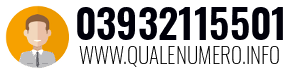 Numero di telefono 03932115501 03932115501