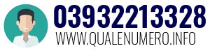 Numero di telefono 03932213328 03932213328
