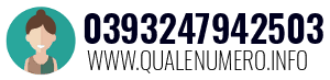 Numero di telefono 0393247942503 0393247942503