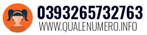 Numero di telefono 0393265732763 0393265732763