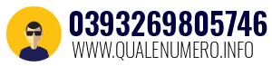 Numero di telefono 0393269805746 0393269805746