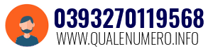 Numero di telefono 0393270119568 0393270119568