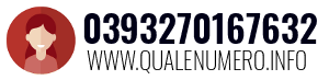 Numero di telefono 0393270167632 0393270167632