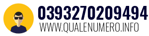Numero di telefono 0393270209494 0393270209494