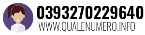 Numero di telefono 0393270229640 0393270229640