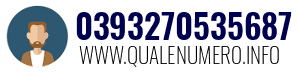 Numero di telefono 0393270535687 0393270535687