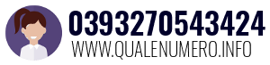 Numero di telefono 0393270543424 0393270543424