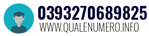 Numero di telefono 0393270689825 0393270689825