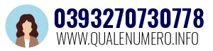 Numero di telefono 0393270730778 0393270730778