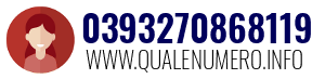 Numero di telefono 0393270868119 0393270868119