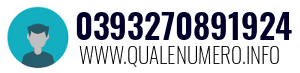 Numero di telefono 0393270891924 0393270891924