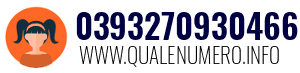Numero di telefono 0393270930466 0393270930466