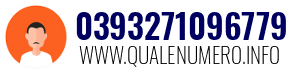 Numero di telefono 0393271096779 0393271096779