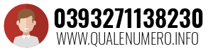 Numero di telefono 0393271138230 0393271138230