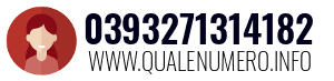 Numero di telefono 0393271314182 0393271314182