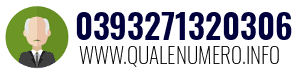 Numero di telefono 0393271320306 0393271320306