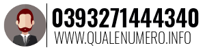 Numero di telefono 0393271444340 0393271444340