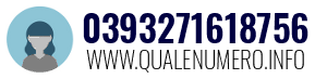 Numero di telefono 0393271618756 0393271618756