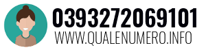 Numero di telefono 0393272069101 0393272069101