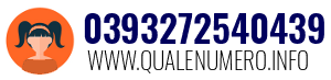 Numero di telefono 0393272540439 0393272540439