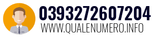 Numero di telefono 0393272607204 0393272607204