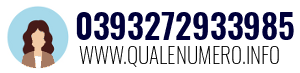 Numero di telefono 0393272933985 0393272933985