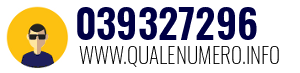 Numero di telefono 039327296 039327296