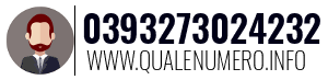 Numero di telefono 0393273024232 0393273024232