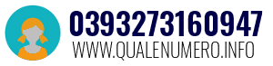 Numero di telefono 0393273160947 0393273160947