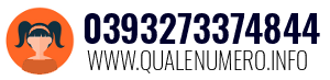 Numero di telefono 0393273374844 0393273374844