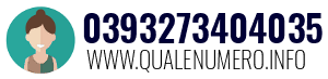 Numero di telefono 0393273404035 0393273404035