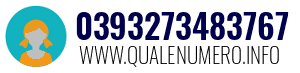 Numero di telefono 0393273483767 0393273483767