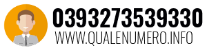 Numero di telefono 0393273539330 0393273539330