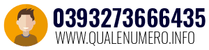 Numero di telefono 0393273666435 0393273666435