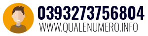 Numero di telefono 0393273756804 0393273756804