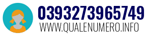 Numero di telefono 0393273965749 0393273965749