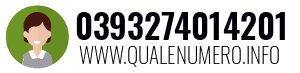 Numero di telefono 0393274014201 0393274014201