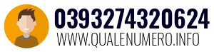 Numero di telefono 0393274320624 0393274320624