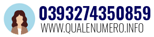 Numero di telefono 0393274350859 0393274350859