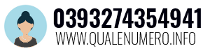 Numero di telefono 0393274354941 0393274354941